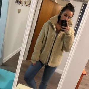 H&M fuzzy, oversized jacket